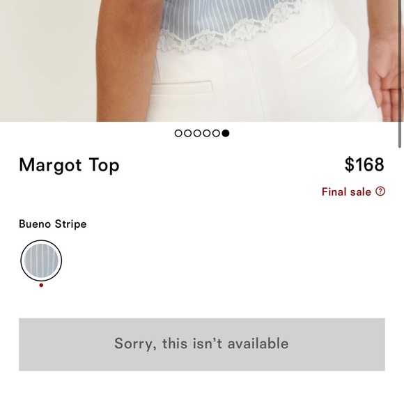 Reformation top - Picture 8 of 8